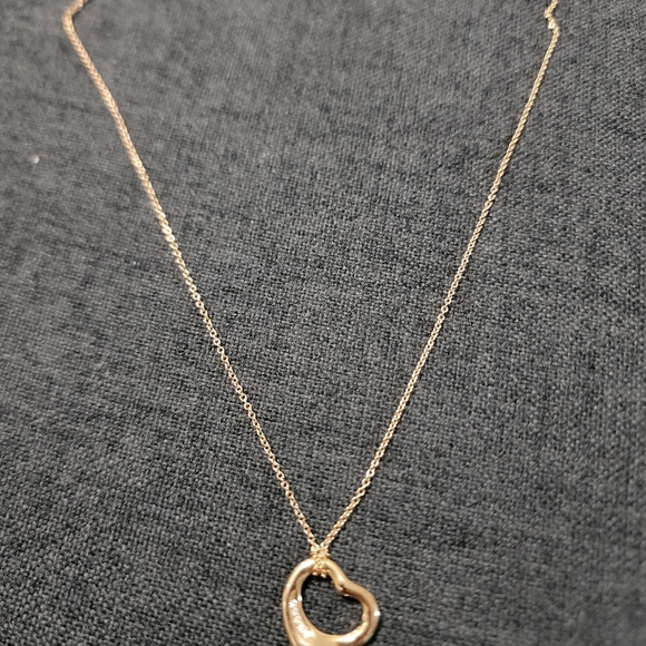 Tiffany Elsa Peretti gold necklace with diamonds - Picture 2 of 6